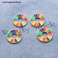 【hot sale】 ❏ B36 Spre Enamal 17 Colors Sustainable Development Goals Brooch United Nations SDGs Pin Free