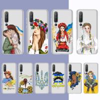 Ukraine Ukrainian Girl Phone Case for Redmi 10 5plus 7A Note 5 8 9 A K20 K40  8T 10 pro Clear Case Electrical Safety