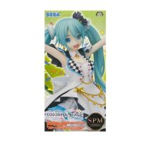 โครงการ Sega Spm Hatsune Miku Sekai สีสันสดใสตกแต่งเวทีพีวีซีรุ่นตุ๊กตา