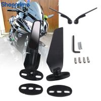 Modified Motorcycle Mirrors Wind Wing Adjustable Rotating Rearview Mirror Side For KAWASAKI NINJA 250 300 400 650 H2 H4.