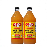 Bộ 2 Chai Giấm Táo Hữu Cơ hiệu Bragg Organic Apple Cider Vinegar