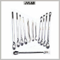 Stainless Steel Drug Spoon Set Use For ChemistryDental Experiment Medicines in Lab Reagents Spatula Weigh Spoon 12PK