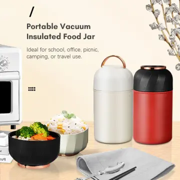 Portable Vacuum Insulated Food Jar For Hot & Cold Food - Leak