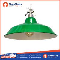 Lighting Plus โคมไฟห้อย ฝาชี วินเทจ Loft - Vintage Style Pendant Lamp Green 14 นิ้ว TT-GR14 สีเขียว