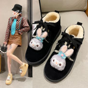 Fashionable Snow 2023 Winter New Cotton Warm Bread Shoes with Thick Sole