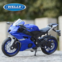 Welly 1:18 Yamaha 2020 YZF R6 Die Cast ยานพาหนะสะสมงานอดิเรกรถจักรยานยนต์ของเล่นรุ่น