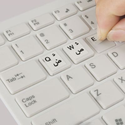 Arabic Keyboard Stickers  Keyboard Replacement Sticker with Lettering for Computer Notebook Laptop Desktop Keyboards Keyboard Accessories