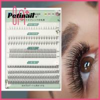 PETINAIL ขนตาปลอม9แถวแบบ DIY สำหรับใช้ในบ้านขนตาปลอมธรรมชาติทำจากขนมิงค์เทียมทำมือแต่ละชิ้นขนตาคลัสเตอร์แบบผสมผสานสไตล์การผสมผสานขนตาส่วนล่าง