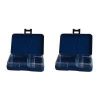 2X Bento Box Lunch Box for Kids/Adults Bento Box with Compartments Leak Proof Bento Box for School/Picnic Travel(Blue)