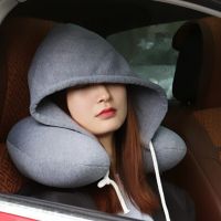 U-shaped Hooded Travel Home Pillows Car Seats Office Aircraft Pillows Neck Pillows Lightweight Sleeping Pads Popular New Models Travel pillows