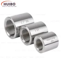 304 Stainless Steel High Pressure Fittings 1/8 1/4 3/8 1/2 3/4 1 1-1/4 G PT NPT Female Thread Water Gas Thickening Connector