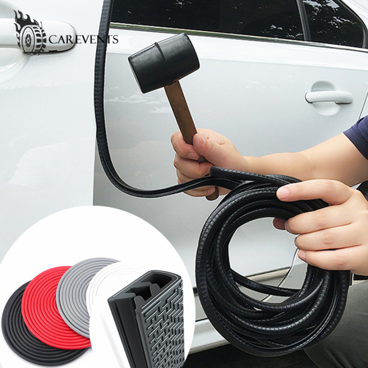 5M or 10M Black Moulding Trim Rubber Strip Car Door Protector 5meters ...