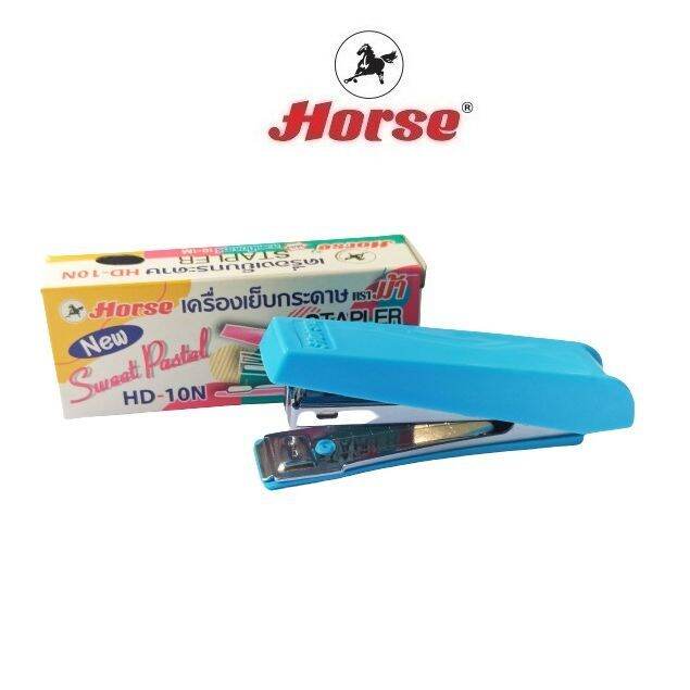 horse-ตราม้า-เครื่องเย็บกระดาษ-sweet-pasttel-hd-10n-สีพาสเทล-จำนวน-1-ตัว