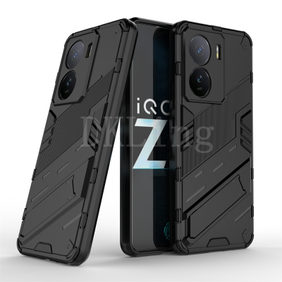 เคสเคสสำหรับ VIVO โทรศัพท์ Z7X Z7 5G สำหรับปกป้องเลนส์ Vivo IQOO Z7x 2023พร้อมขาตั้ง