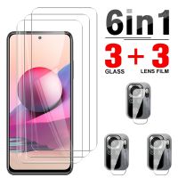 6in1 Tempered Glass Case For Xiaomi Redmi Note 10S Lens FIilm For Xiaomi Redmi Note 8 9 10 Pro Max 9S 9T 10 10T 5G Protect Film Electrical Safety