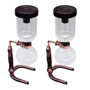 Japanese Style Siphon Coffee Maker Tea Siphon Pot Vacuum Coffeemaker Glass  Type Coffee Machine Filter 3Cup