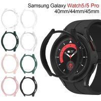 Case for Samsung Galaxy Watch 5 Pro 45mm Galaxy Watch 5 40mm 44mm Screen Protector PC Bumper All-Around Watch 5/5 Pro Accessorie Nails  Screws Fastene