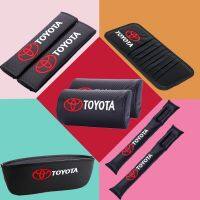 NEW Toyota Carbon Fiber Car Seat Neck Headrest Safety Belt Pad Cover Shoulder Pad Gap Leak-Proof Slit Plug Sun Visor CD Clip Catcher Box Car Steering Wheel Cover for Rav4 Tacoma Yaris Avensis ting