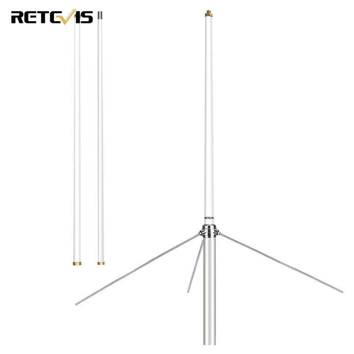 Retevis MA05 DualBand Base Antenna High Gain Fiberglass Omni