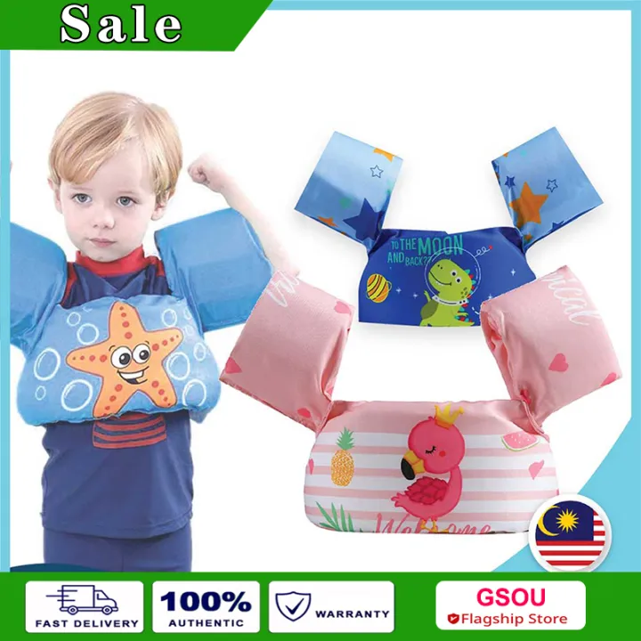 Kids Inflatable Swimming Arm Chest Float Vest Baby Swim Trainer Safety