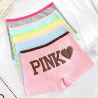 4 PcsLot Cotton Pink Soft Underpants Puberty Adolescent Panties Young Pants Kid Panty Teen Girls Underwear for 8-16 Years Old