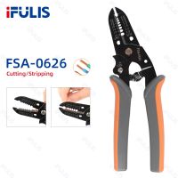 FSA 0626 Multifunction Stripping Clamp Cable Cutter Electrical AWG22 10 0.6 2.6mm Wire Stripper Terminal Crimping Home Tools