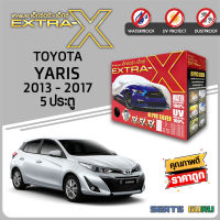 ผ้าคลุมรถ ส่งฟรี TOYOTA YARIS 2013-2017 5ประตู ตรงรุ่น กล่อง EXTRA-X ผ้า HI-PVC อย่างดีหนาพิเศษ ป้องกันแดด ป้องกันฝน ป้องกันฝุ่น