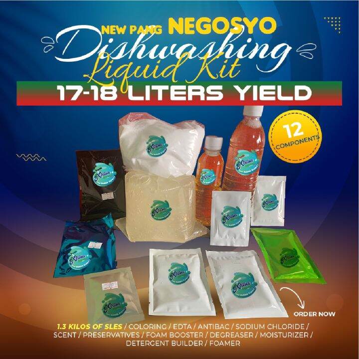 Diy Dishwashing Liquid Kit 17ltrs 12 Components (Lemon Scent) Lazada PH