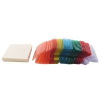 60 Pcs 2 Inch Hanging Folder Tabs and 120 Grids Inserts for Quick Identification of Hanging Files Hanging File Inserts