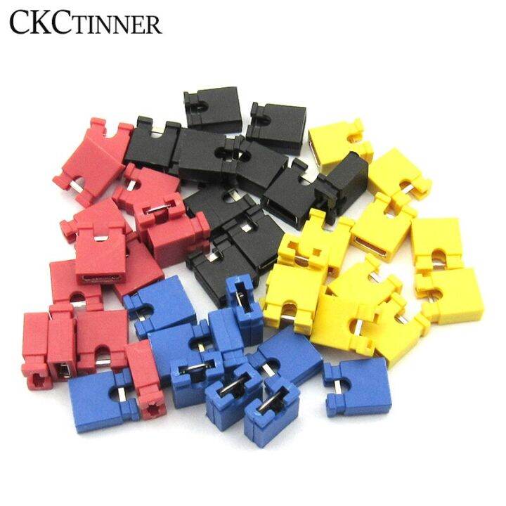 100 PCS 2.54mm Standard Circuit Board Jumper Cap Shunts Short Circuit