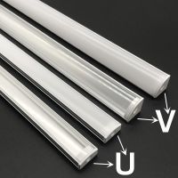 1-30Pcs/Lot 50cm Perfil Aluminio Led Corner Aluminium Profile Channel Holder for LED Strip Light Bar Cabinet Lamp Kitchen Closet Electrical Connectors