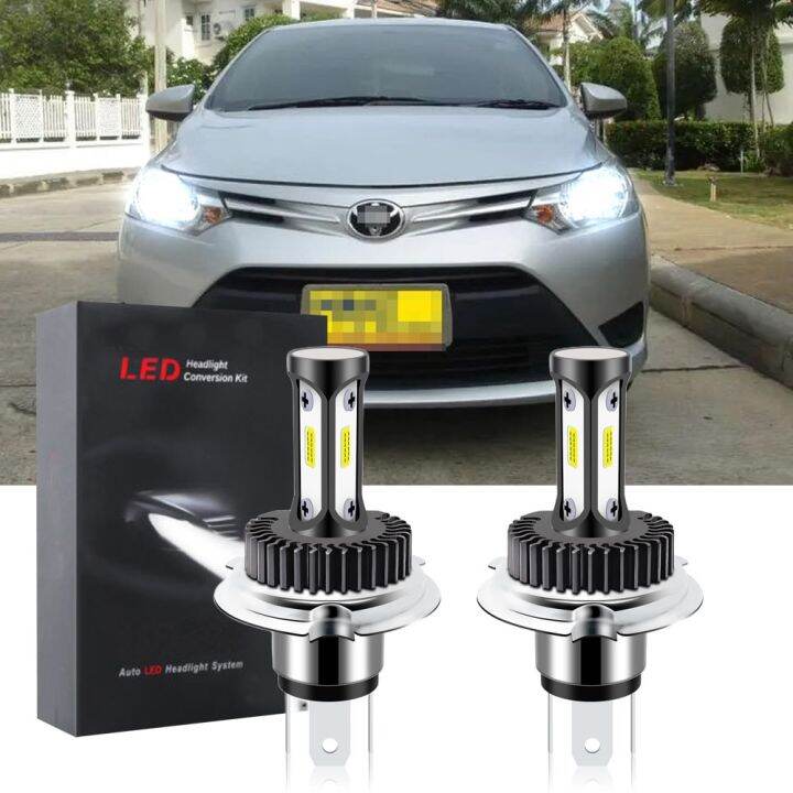 หลอดไฟหน้ารถยนต์-led-t12-6000k-สีขาว-แบบเปลี่ยน-สําหรับ-toyota-vios-third-generation-gen-3-2013-2014-2015-2016-2017-2018-1-คู่