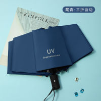 .Wwwww อัตโนมัติเปิด windproof สีดำรถฝนร่มแบบพกพาเดินทางกลางแจ้งธุรกิจอาทิตย์ UV ร่มกันแดดพับอัตโนมัติ umbrellaho TT