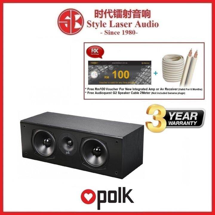 Polk Audio T30 Center Channel Speaker Lazada