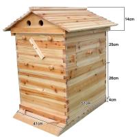 Type Beehive คริสต์มาสของขวัญบ้านอัตโนมัติน้ำผึ้งกระแสเงินสด Hive Langstroth ไม้ Beehive House Kit สำหรับ Bees Garden น้ำผึ้งการเลี้ยงผึ้ง Bee กล่อง