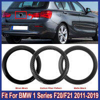 Q สำหรับ BMW 1 Series F20F21 2011-2019รถด้านหลังป้ายแหวนโลโก้กรอบตกแต่ง Trim คาร์บอนไฟเบอร์ Mattegloss Black