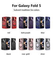 สำหรับ S Amsung G Alaxy Z Fold5กรณีแม่เหล็กรถสไลด์กล้องปกป้องปก SamsungZFold5 ZFold5พับ5 ZFold 5 5กรัมแหวนยืน F Undas