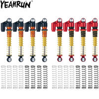 YEAHRUN 43mm Aluminum Threaded Shock Absorber Piggyback Damper for 124 RC Crawler Car Axial SCX24 90081 AXI00001 AXI00002