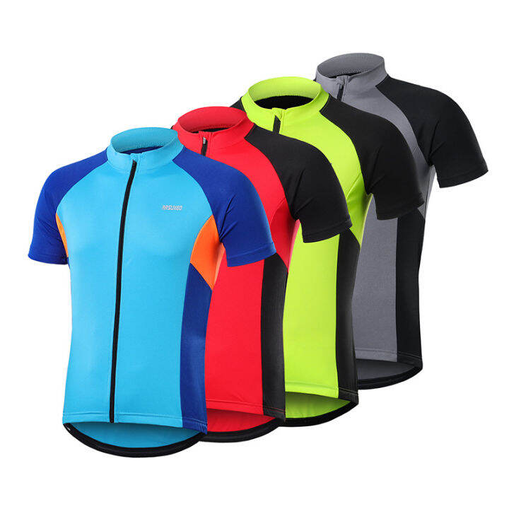 arsuxeo-summer-mens-short-sleeve-cycling-jersey-breathable-quick-dry-mtb-bicycle-shirt-road-mountain-bike-clothing