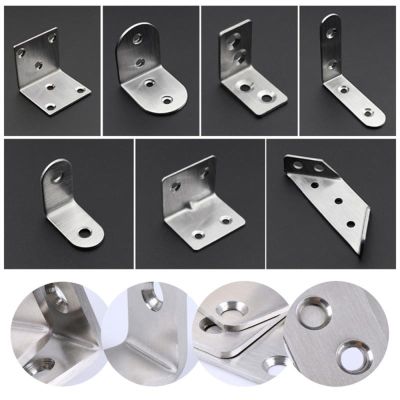 Stainless Steel Angle Corner Brackets Fasteners Protector Household Corner Stand Supporting Furniture Hardware Accessories 2023