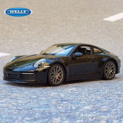 ✵ gsger 1:24 porsche 911 carrera liga modelo de carro esportivo diecast veículos brinquedo alta simulação crianças presente