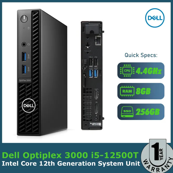 Dell OptiPlex 3000 MFF Micro Desktop Computer 12th Gen Intel Core i5- 12500T 6-Core up to 4.40 GHz CPU, 32GB DDR4 RAM, 1TB NVMe SSD, In（並行輸入品） 