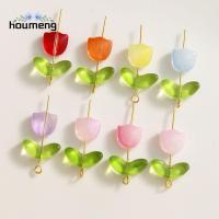 HOUMENG เครื่องประดับทำงานฝีมือแบบ DIY ของขวัญนักเรียนแฮนด์เมดสำหรับสร้อยคอต่างหูลูกปัดแก้วพืชโคมไฟสายคล้องแว่นตาลูกปัดลูกปัดดอกทิวลิป