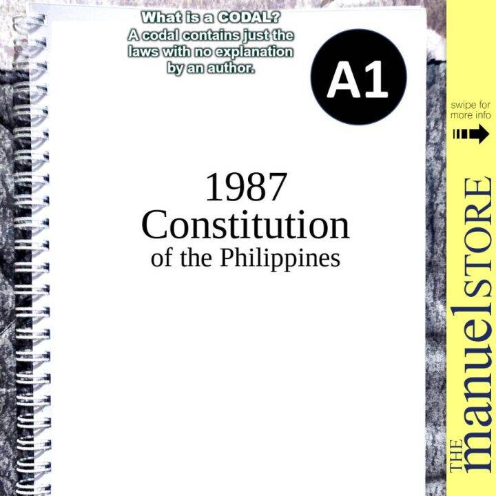 Codal Notebook (2023) Political Laws 1987 Constitution of the Philippines Constitutional