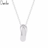 Hot sell Chandler Slipper Pendant Necklace Ladies Flip-Flops Charm Clavicle Chain Luxury Maxi Hip Hop Jewelry Wholesale 10 Pieces