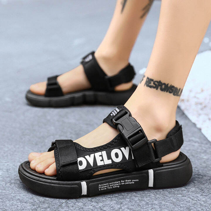 ViVi shoes Store 【Free Shipping Miễn phí vận chuyển】 Dép nam mới mùa hè Dép  hàn