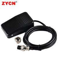 【hot】❏☑□  ZYCN TFS-1 Foot Pedal Nonslip Metal Momentary Electric SPDT Motor Controller Self-Reset 3 Wire 20CM/2M 220V 10A