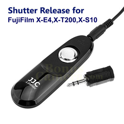 RR-100+Adapter สายลั่นชัตเตอร์ JJC มาพร้อมอะแดปเตอร์สำหรับกล้องฟูจิ X-E4,X-T200 and X-S10 FujiFilm Shutter Release
