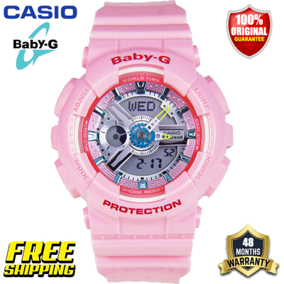 ต้นฉบับ Baby-G BA110 นาฬิกาข้อมือสตรีกีฬากันกระแทกกันน้ำ 100M พร้อมรับประกัน 4 ปี BA-110CA-4A (คลังสินค้าพร้อม)