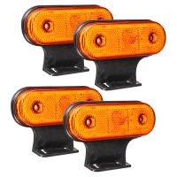 4Pcs 12V 24V 20 LED Car Truck Side Marker Light Rear Tail Light Accessories for RV Trailer Lorry Pickup Boat